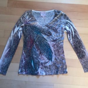 Long Sleeve Embellished Shirt